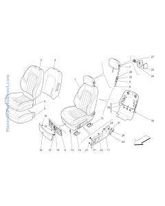 09.40 - 1 - FRONT SEATS: TRIM PANELS