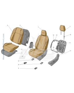 09.40 - 1 - FRONT SEATS: TRIM PANELS