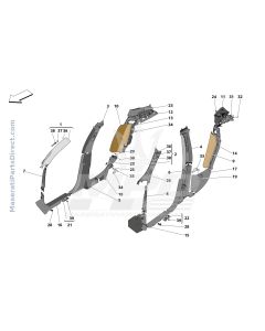 09.44 - 1 - PASSENGER COMPARTMENT B PILLAR TRIM PANELS AND SIDE PANELS