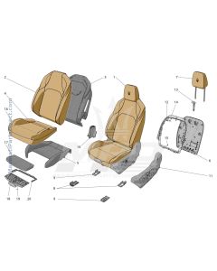 09.40 - 3 - FRONT SEATS: TRIM PANELS