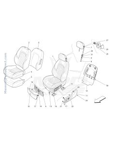 09.40 - 1 - FRONT SEATS: TRIM PANELS