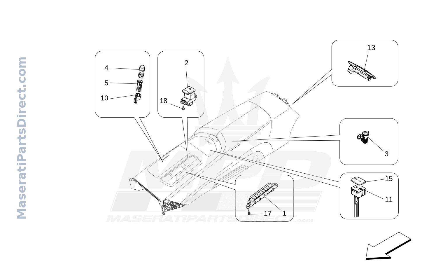 08.51 - 1 - CENTRE CONSOLE DEVICES Diagram