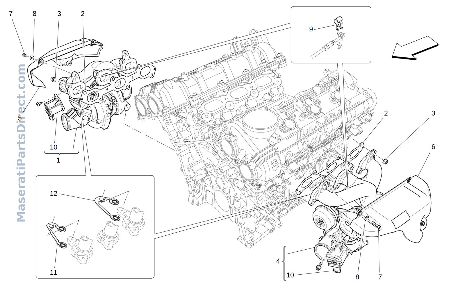01.30 - 2 - TURBOCHARGING SYSTEM: EQUIPMENTS Diagram