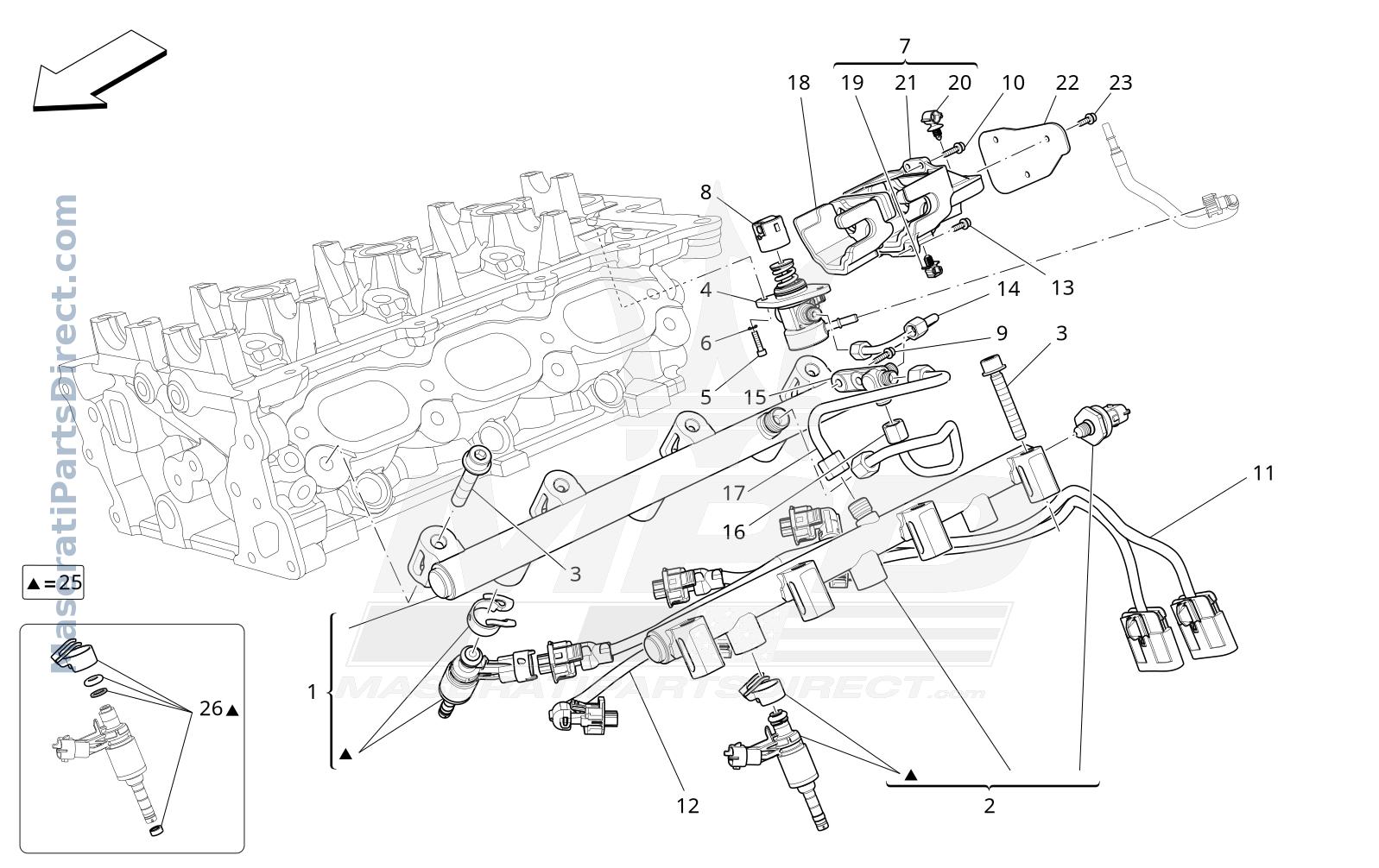01.43 - 4 - FUEL PUMPS AND CONNECTION LINES Diagram