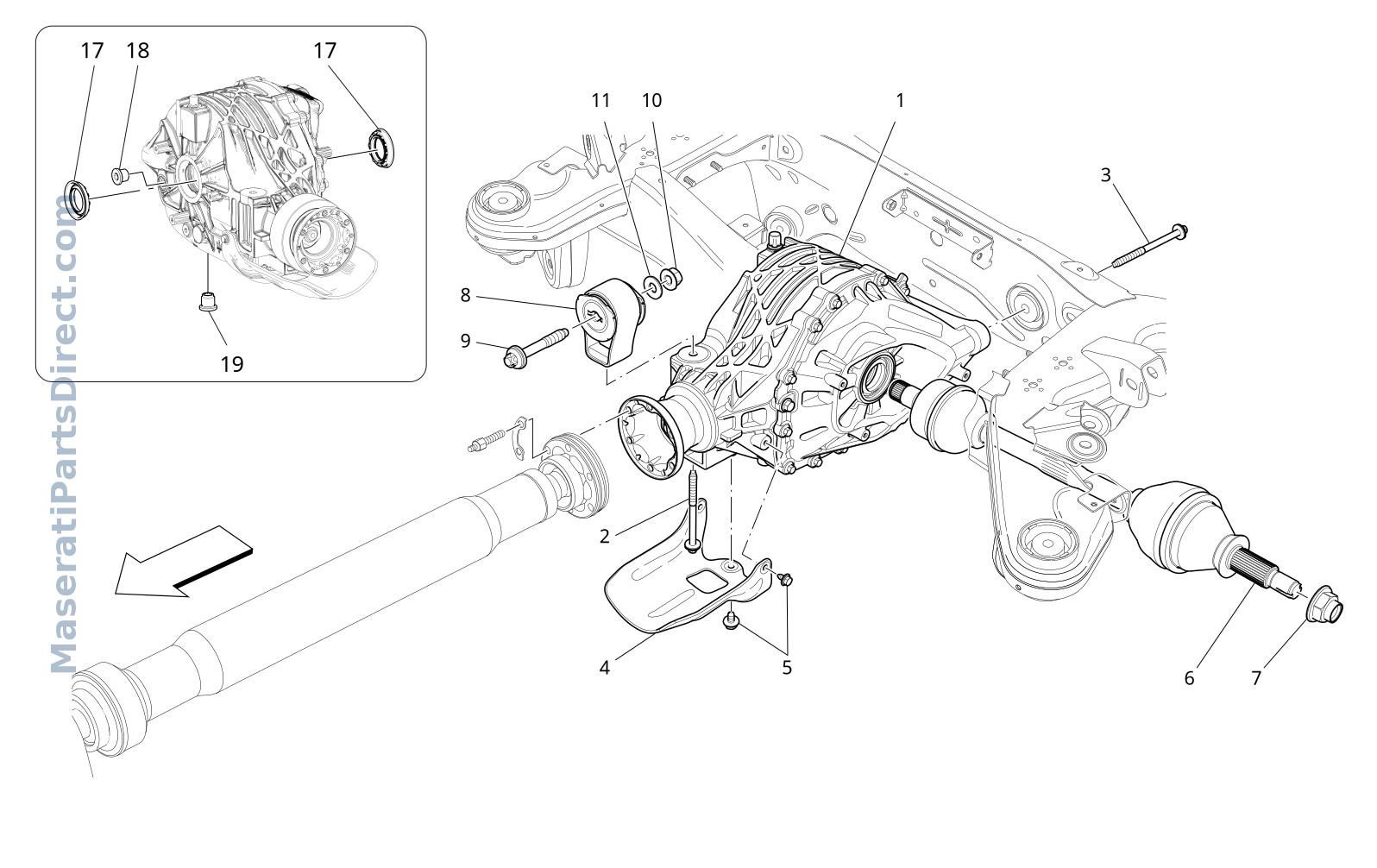 03.21 - 1 - DIFFERENTIAL AND REAR AXLE SHAFTS Diagram
