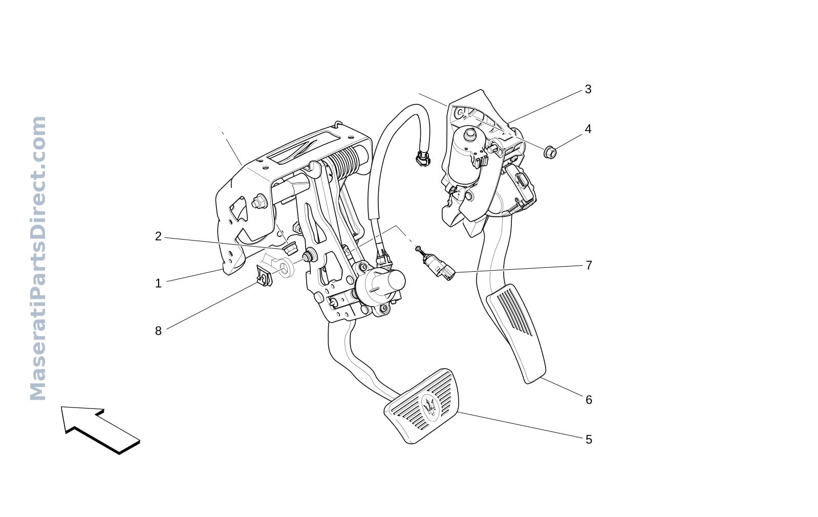 05.20 - 1 - COMPLETE PEDAL BOARD UNIT Diagram