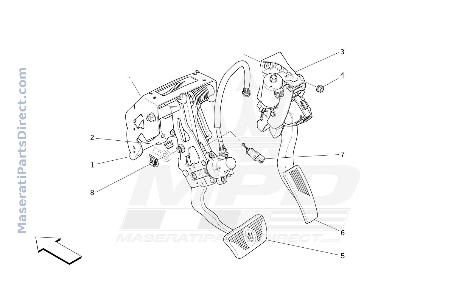 05.20 - 1 - COMPLETE PEDAL BOARD UNIT Diagram
