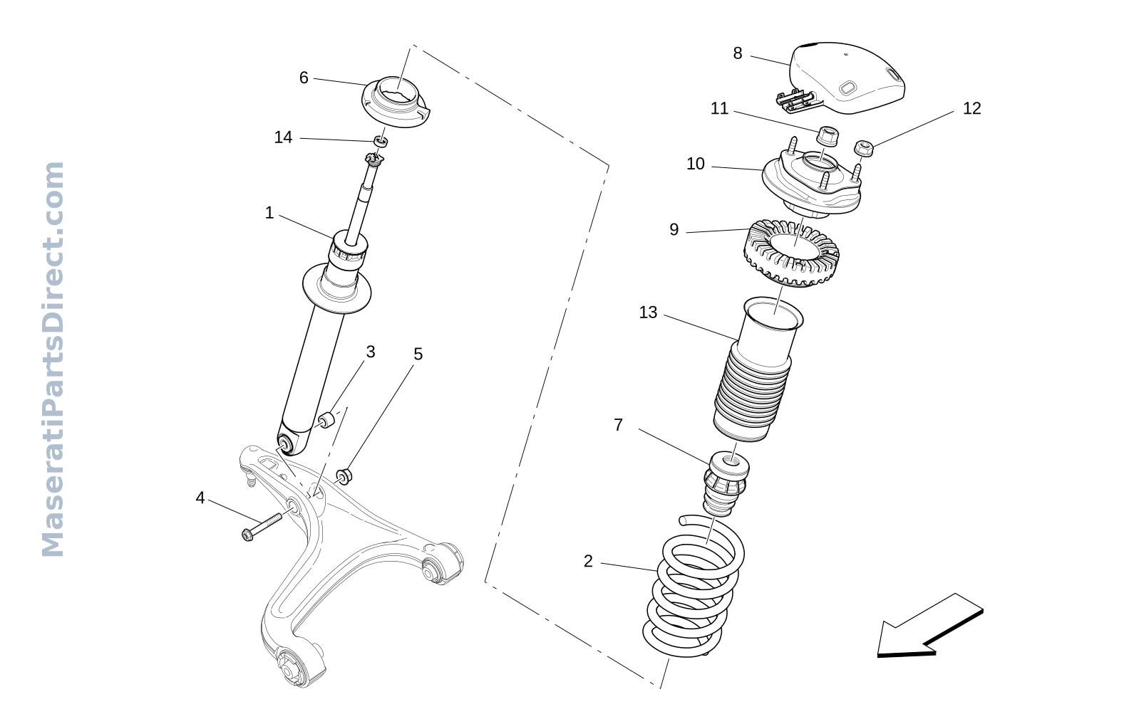 06.11 - 1 - FRONT SHOCK ABSORBER DEVICES Diagram