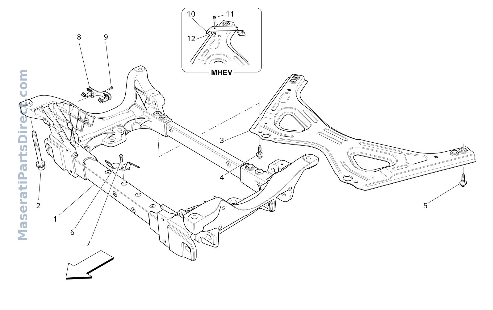 06.12 - 1 - FRONT UNDERCHASSIS Diagram