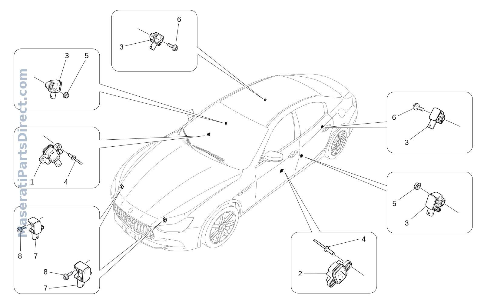 07.05 - 1 - CRASH SENSORS Diagram