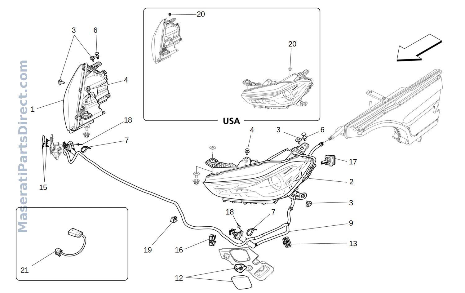 08.30 - 1 - HEADLIGHT CLUSTERS Diagram