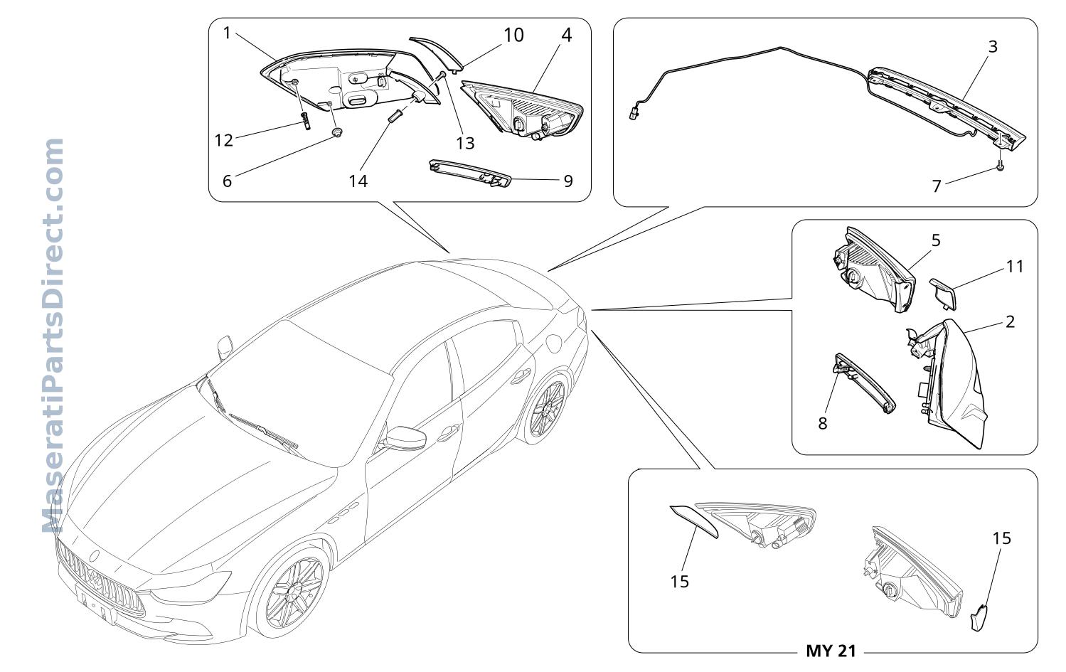08.31 - 1 - TAILLIGHT CLUSTERS Diagram