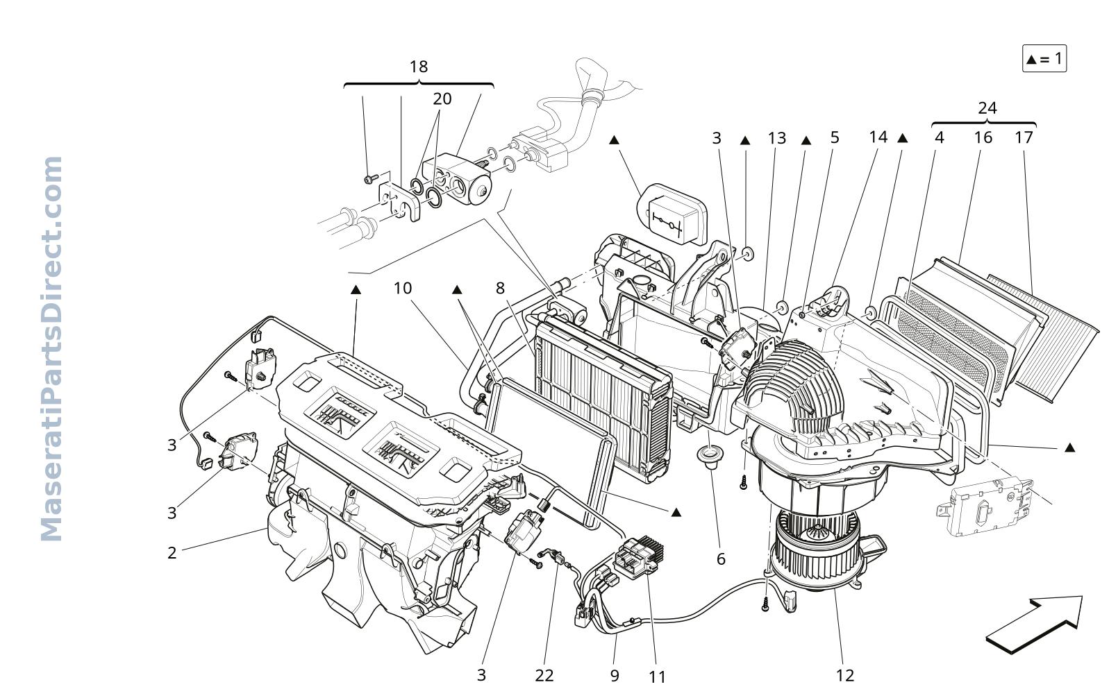 08.41 - 1 - A/C UNIT: DASHBOARD DEVICES Diagram