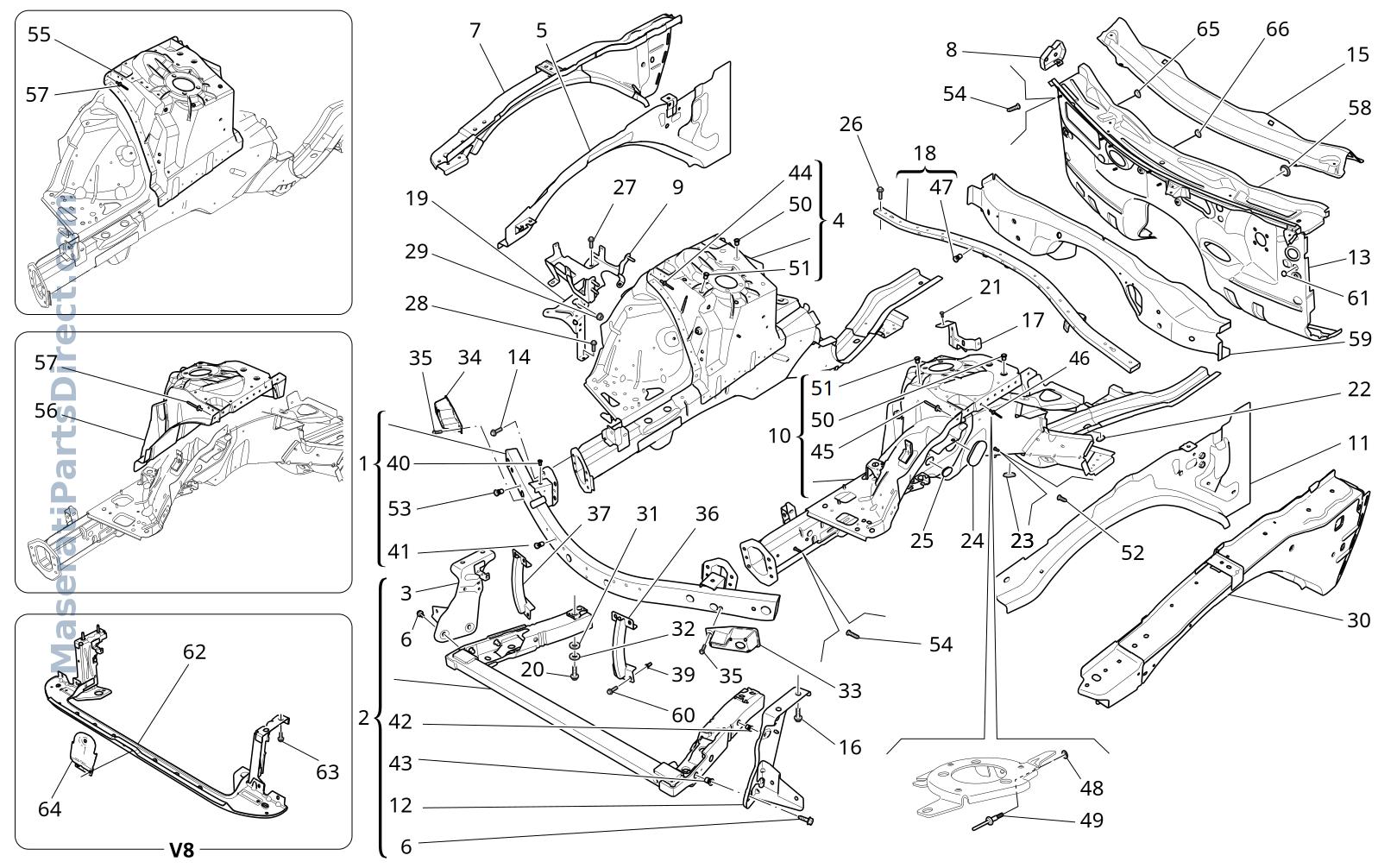 09.03 - 3 - FRONT STRUCTURAL FRAMES AND SHEET PANELS Diagram