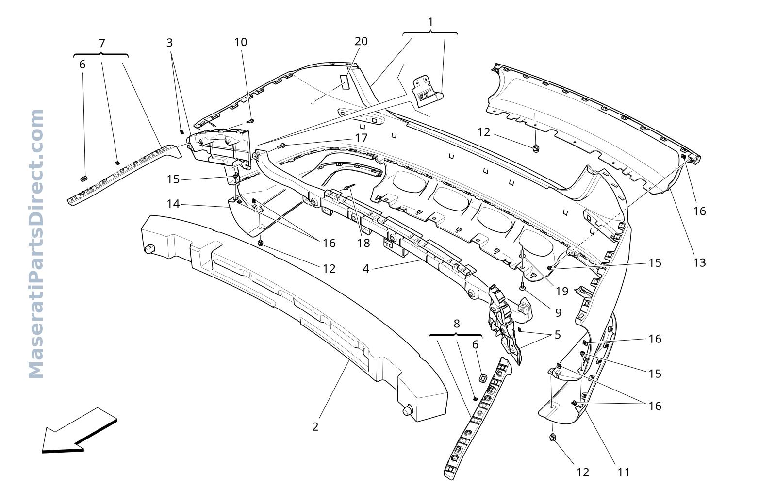 09.11 - 1 - REAR BUMPER Diagram