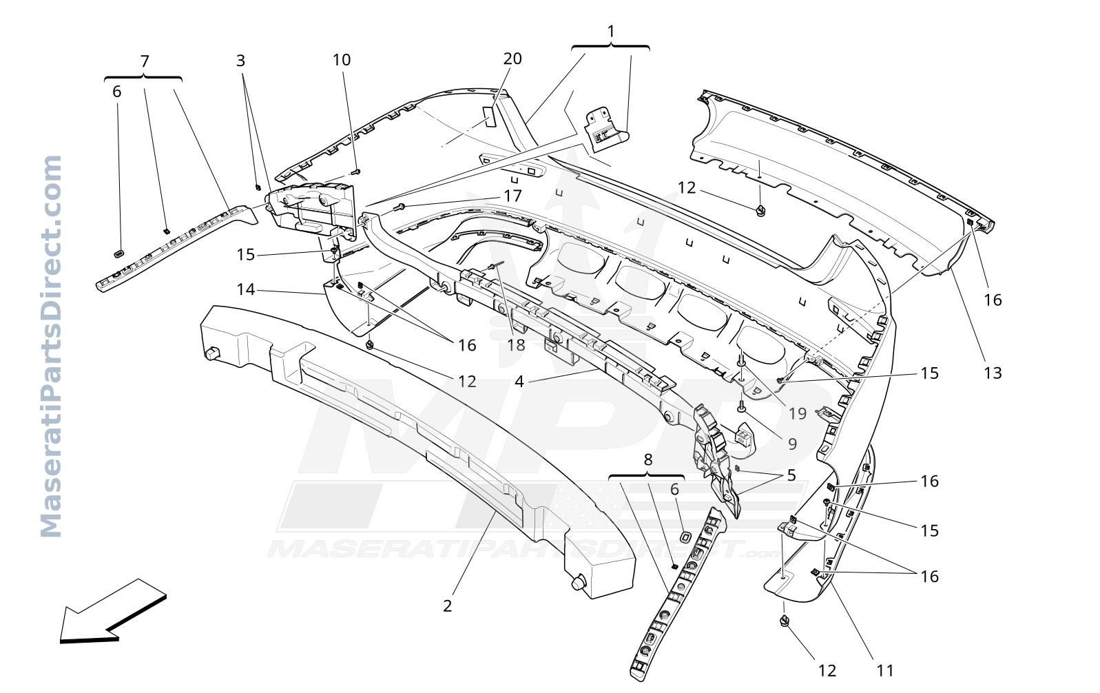 09.11 - 1 - REAR BUMPER Diagram