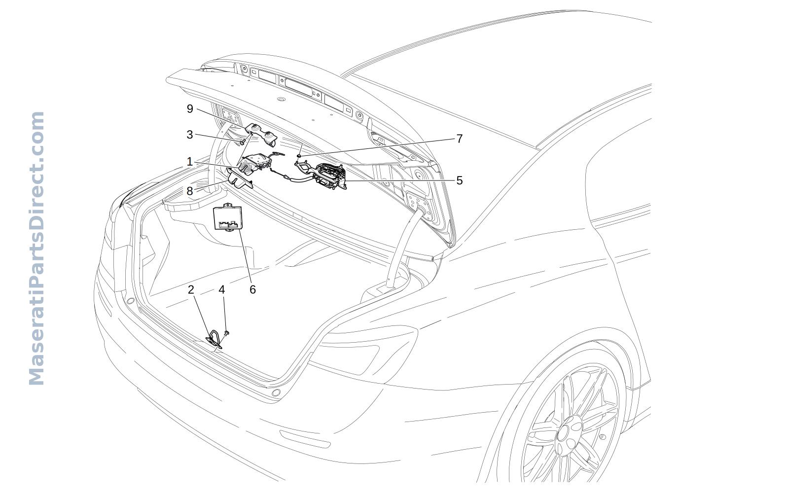 09.24 - 2 - REAR LID OPENING CONTROL Diagram