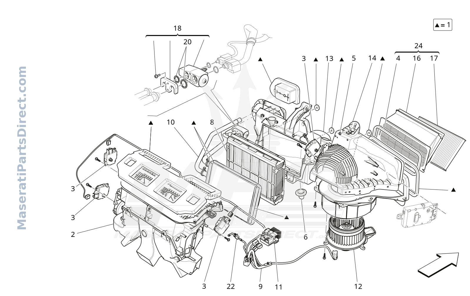 08.41 - 1 - A/C UNIT: DASHBOARD DEVICES Diagram