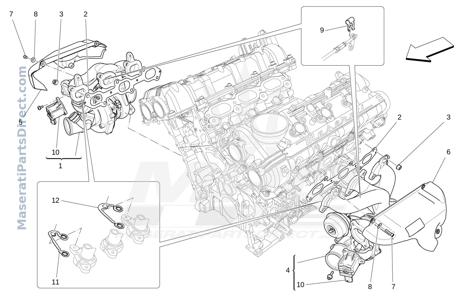 01.30 - 2 - TURBOCHARGING SYSTEM: EQUIPMENTS Diagram