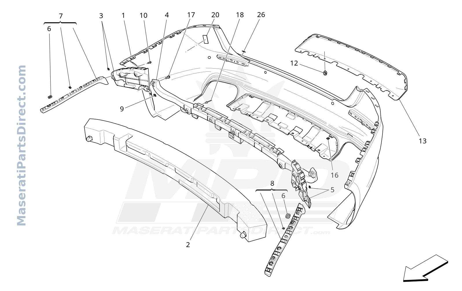 09.11 - 2 - REAR BUMPER Diagram