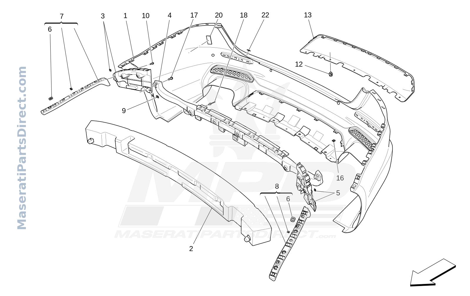09.11 - 5 - REAR BUMPER Diagram