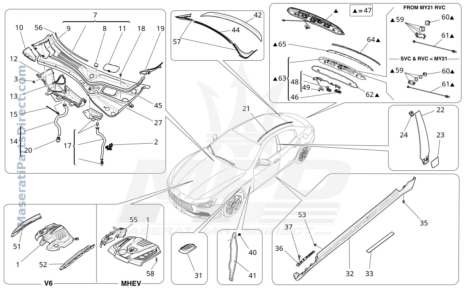 09.15 - 1 - SHIELDS, TRIMS AND COVERING PANELS Diagram