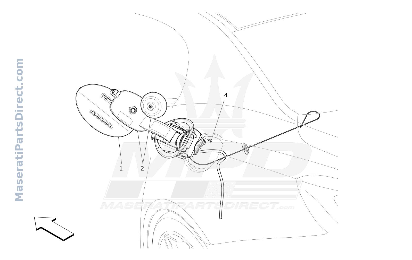 09.22 - 1 - FUEL TANK DOOR AND CONTROLS Diagram