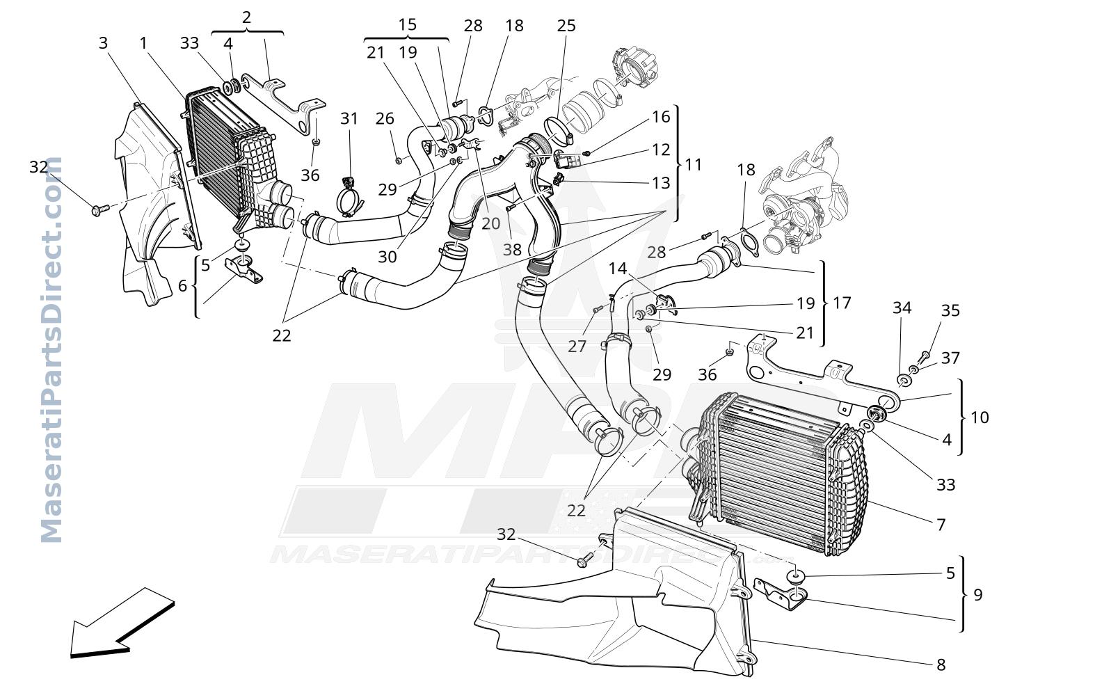 01.32 - 2 - INTERCOOLER SYSTEM Diagram