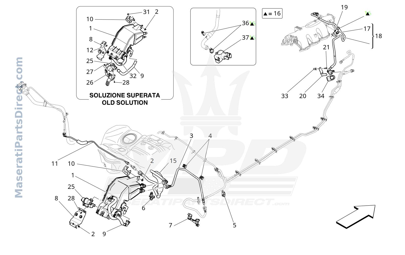 01.44 - 6 - FUEL VAPOUR RECIRCULATION SYSTEM Diagram