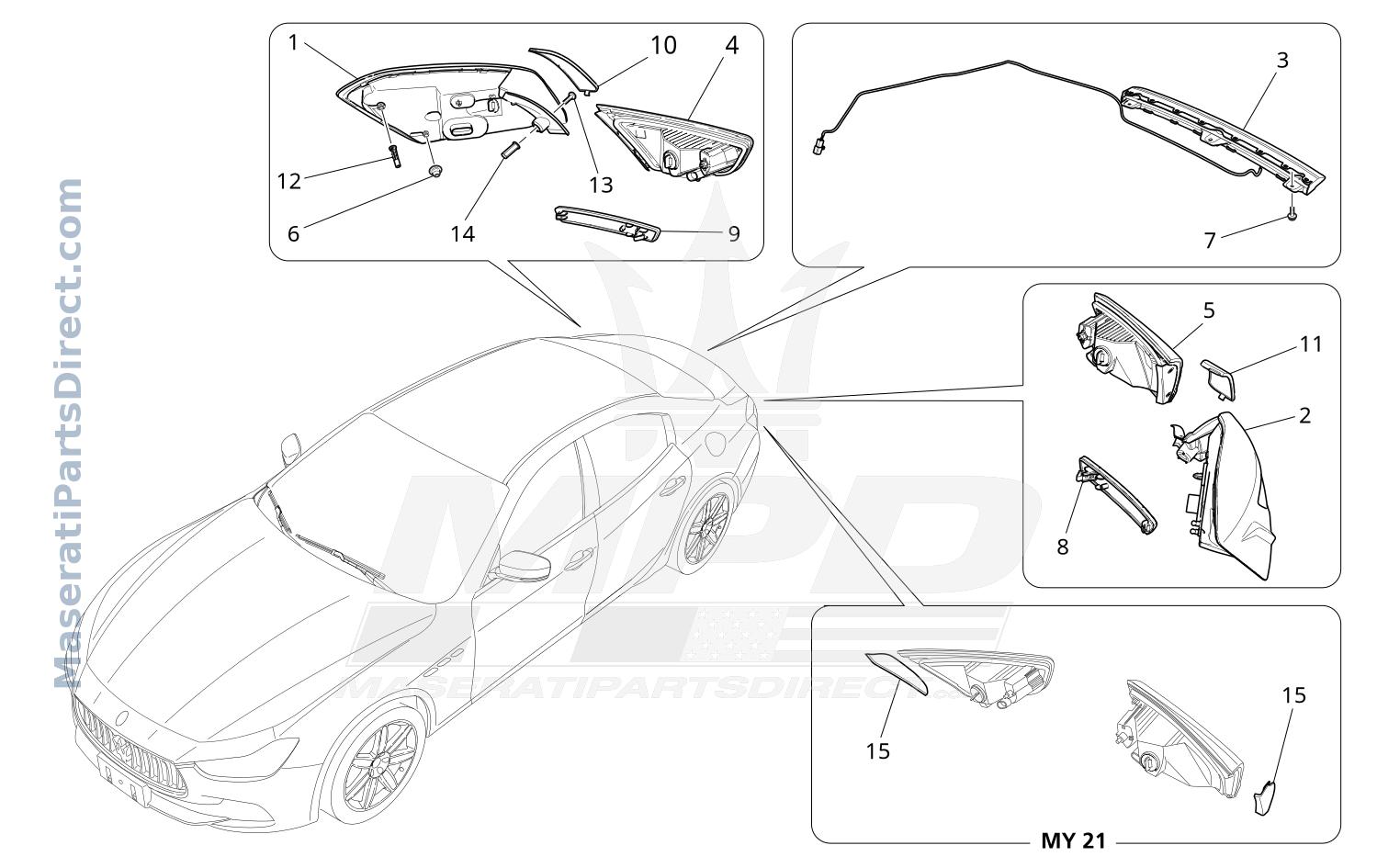 08.31 - 1 - TAILLIGHT CLUSTERS Diagram