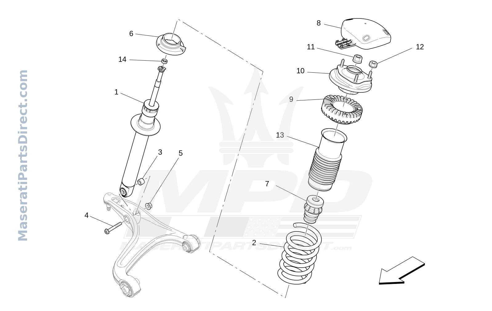 06.11 - 1 - FRONT SHOCK ABSORBER DEVICES Diagram