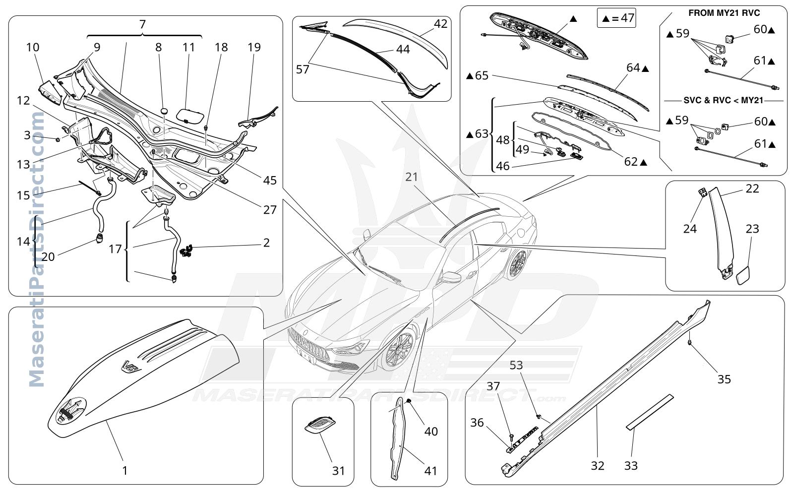 09.15 - 3 - SHIELDS, TRIMS AND COVERING PANELS Diagram