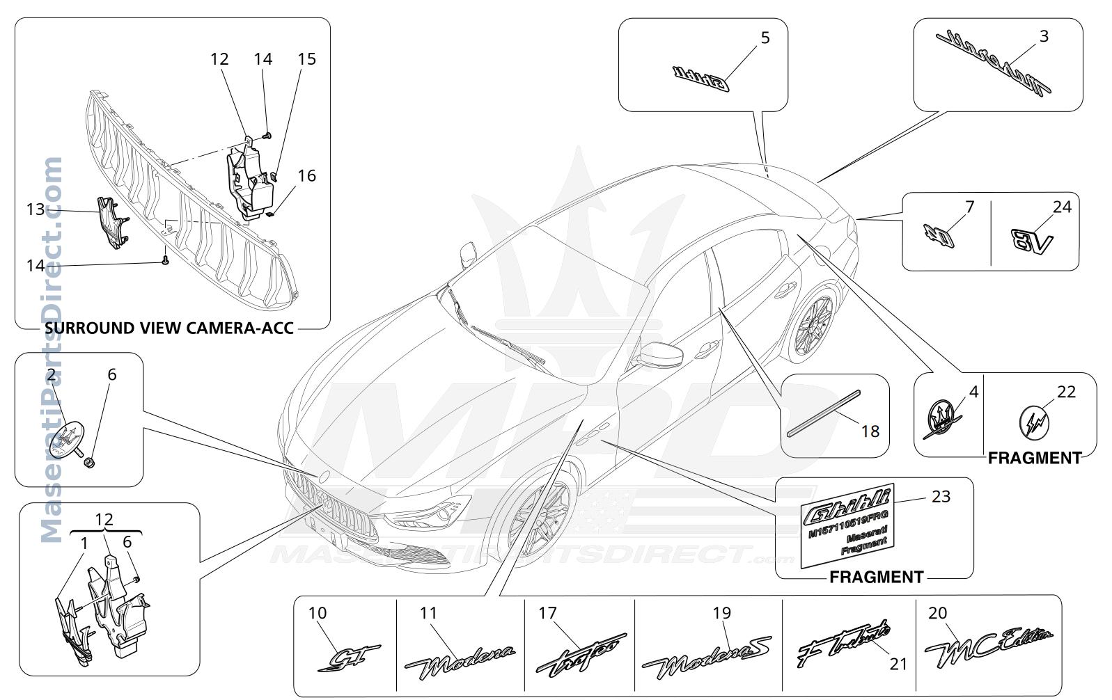 09.16 - 4 - TRIMS, BRANDS AND SYMBOLS Diagram