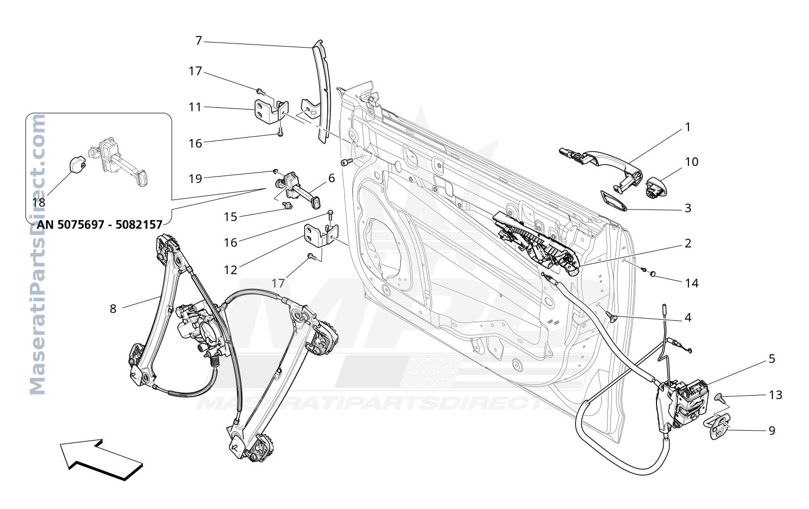 09.31 - 3 - FRONT DOORS: MECHANISMS Diagram