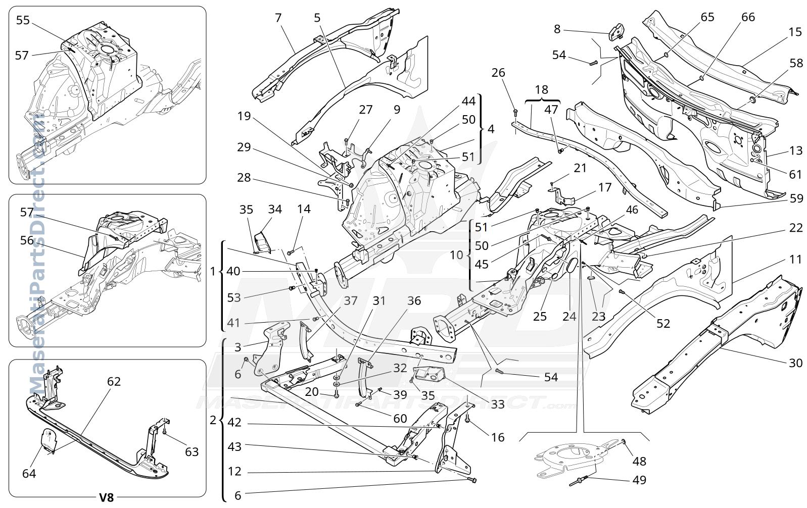 09.03 - 3 - FRONT STRUCTURAL FRAMES AND SHEET PANELS Diagram