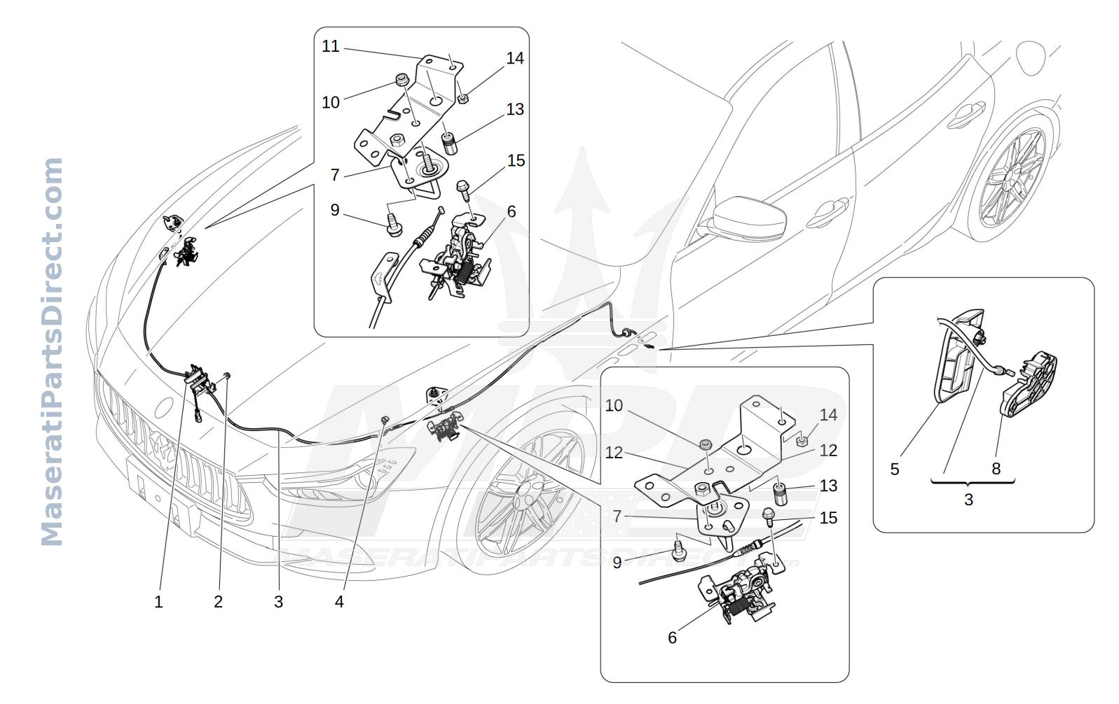 09.23 - 1 - FRONT LID OPENING BUTTON Diagram