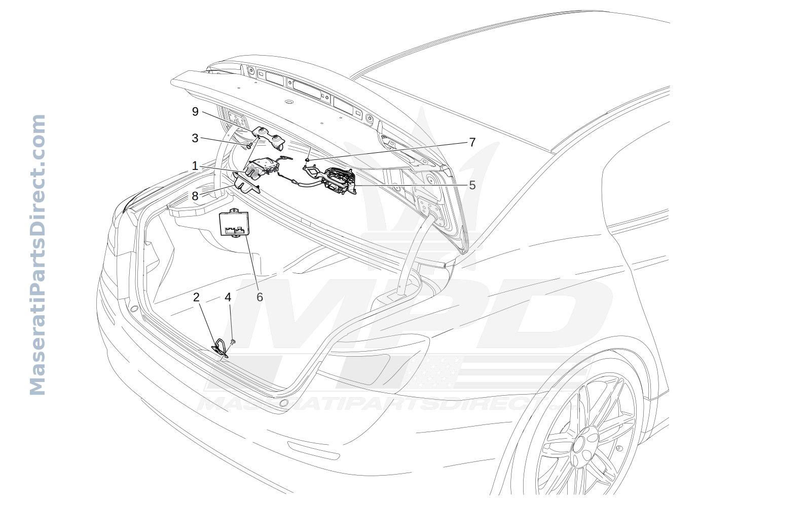 09.24 - 2 - REAR LID OPENING CONTROL Diagram