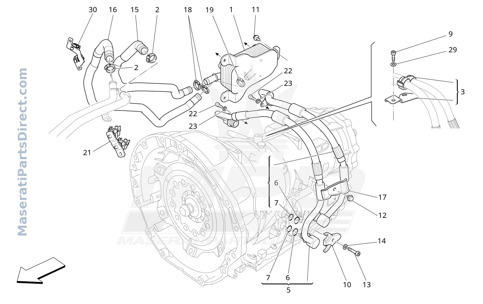 03.50 - 4 - LUBRICATION AND GEARBOX OIL COOLING Diagram