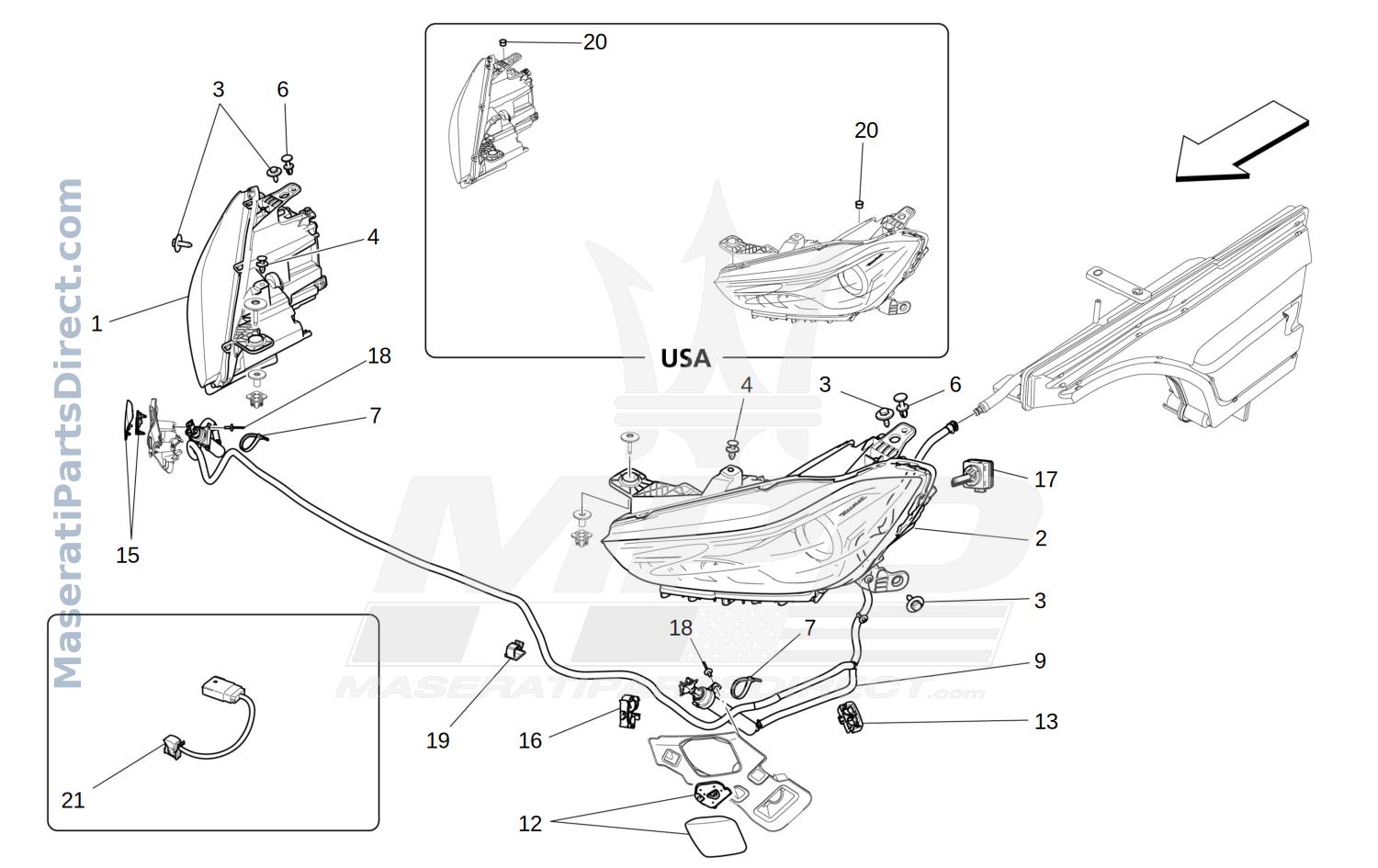 08.30 - 1 - HEADLIGHT CLUSTERS Diagram