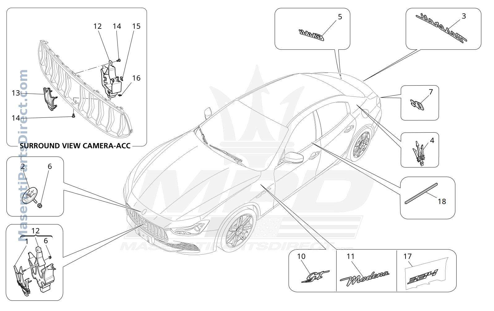 09.16 - 6 - TRIMS, BRANDS AND SYMBOLS Diagram