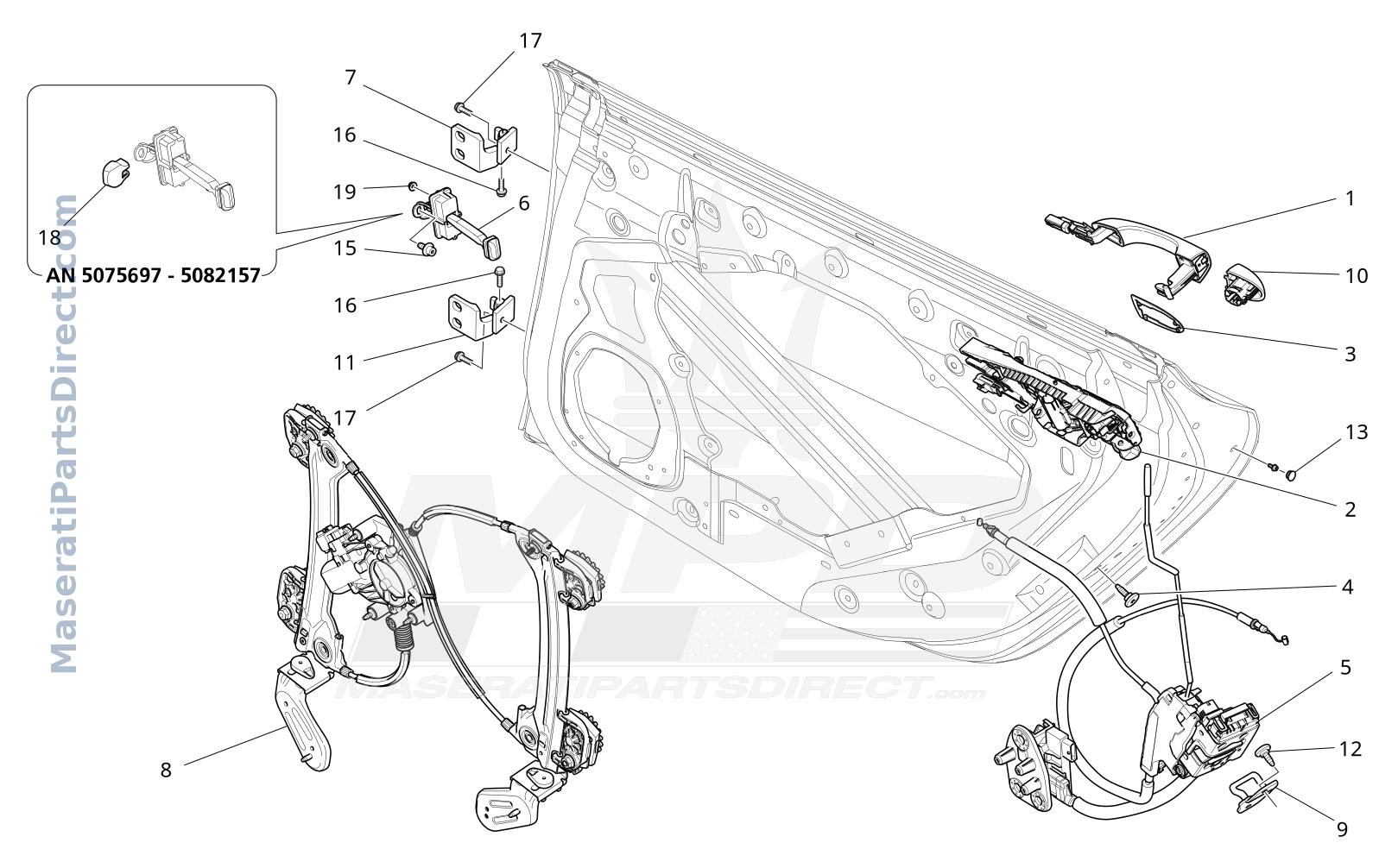09.33 - 5 - REAR DOORS: MECHANISMS Diagram