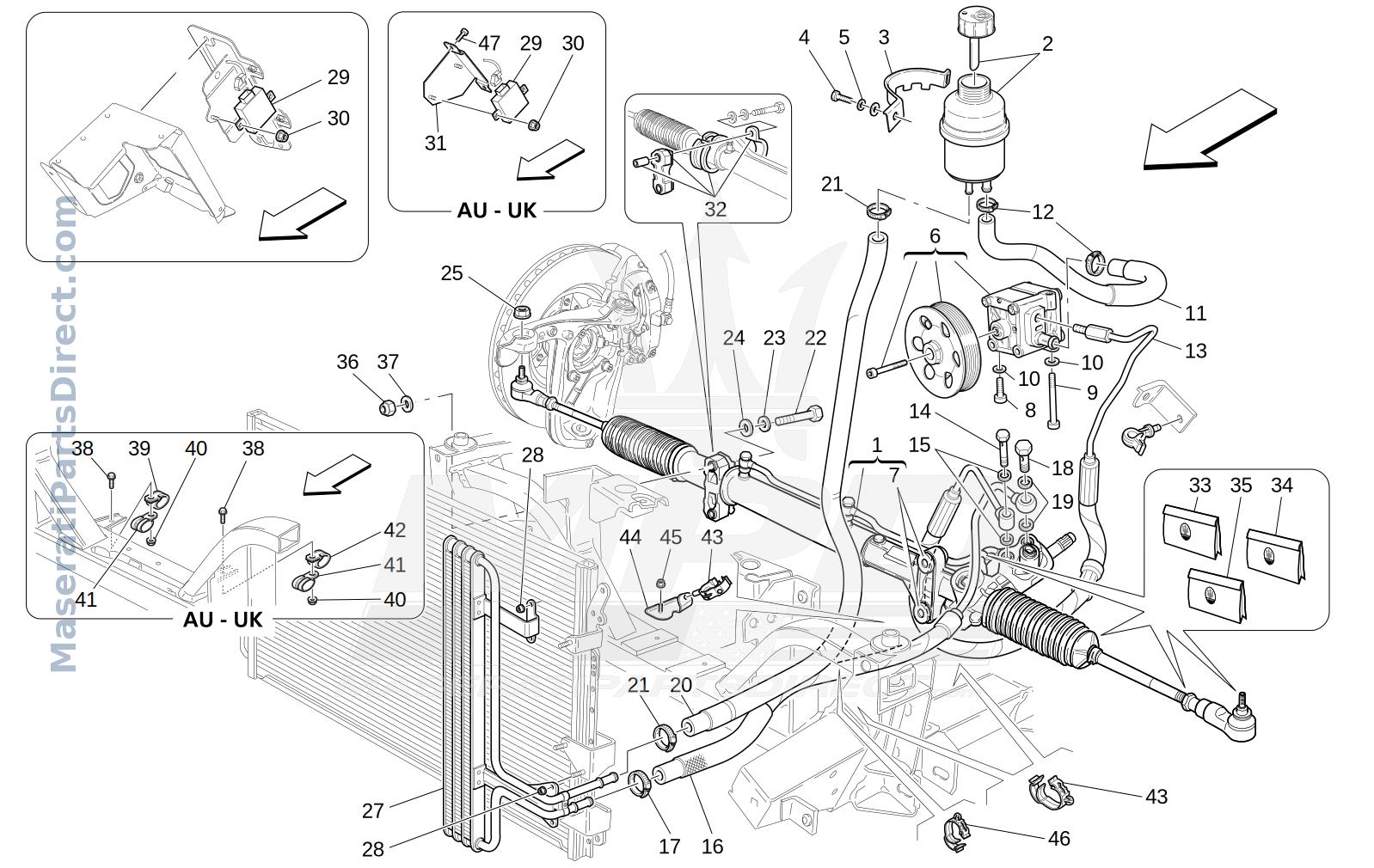 05.10 - 1 - COMPLETE STEERING RACK UNIT Diagram