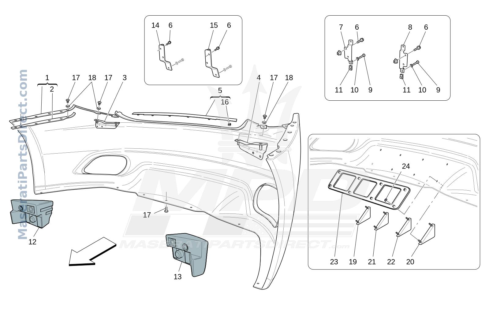 09.11 - 1 - REAR BUMPER Diagram