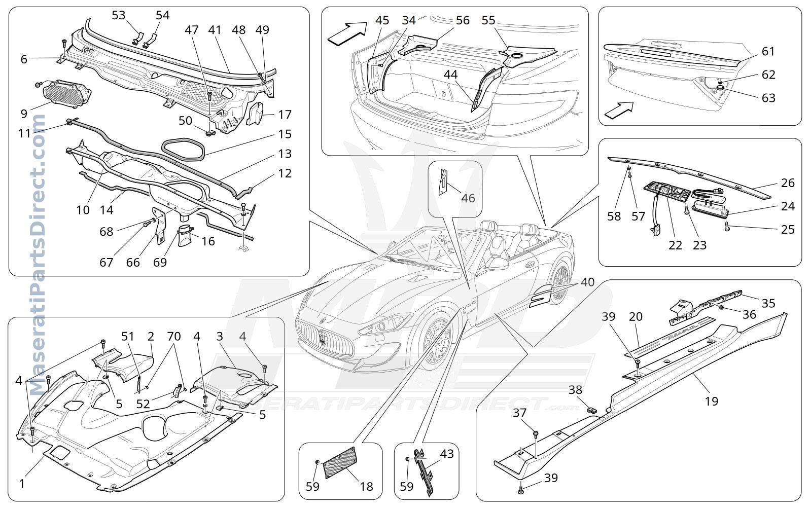 09.15 - 1 - SHIELDS, TRIMS AND COVERING PANELS Diagram