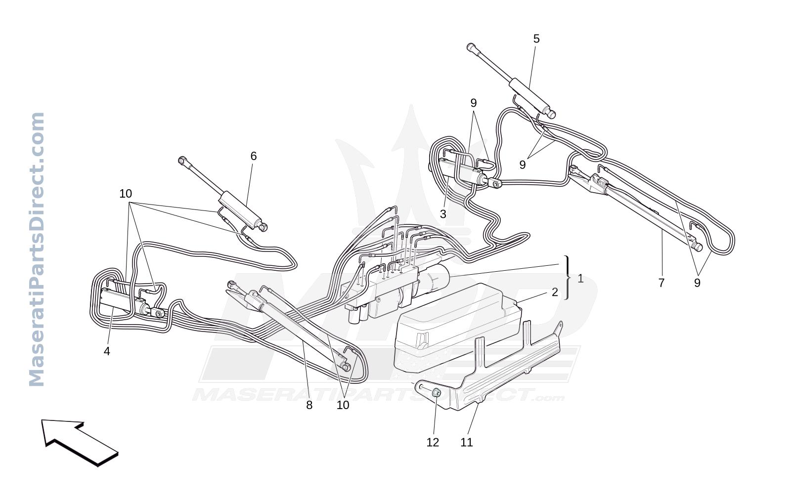 09.88 - 1 - ELECTRICAL CAPOTE: HYDRAULIC SYSTEM Diagram