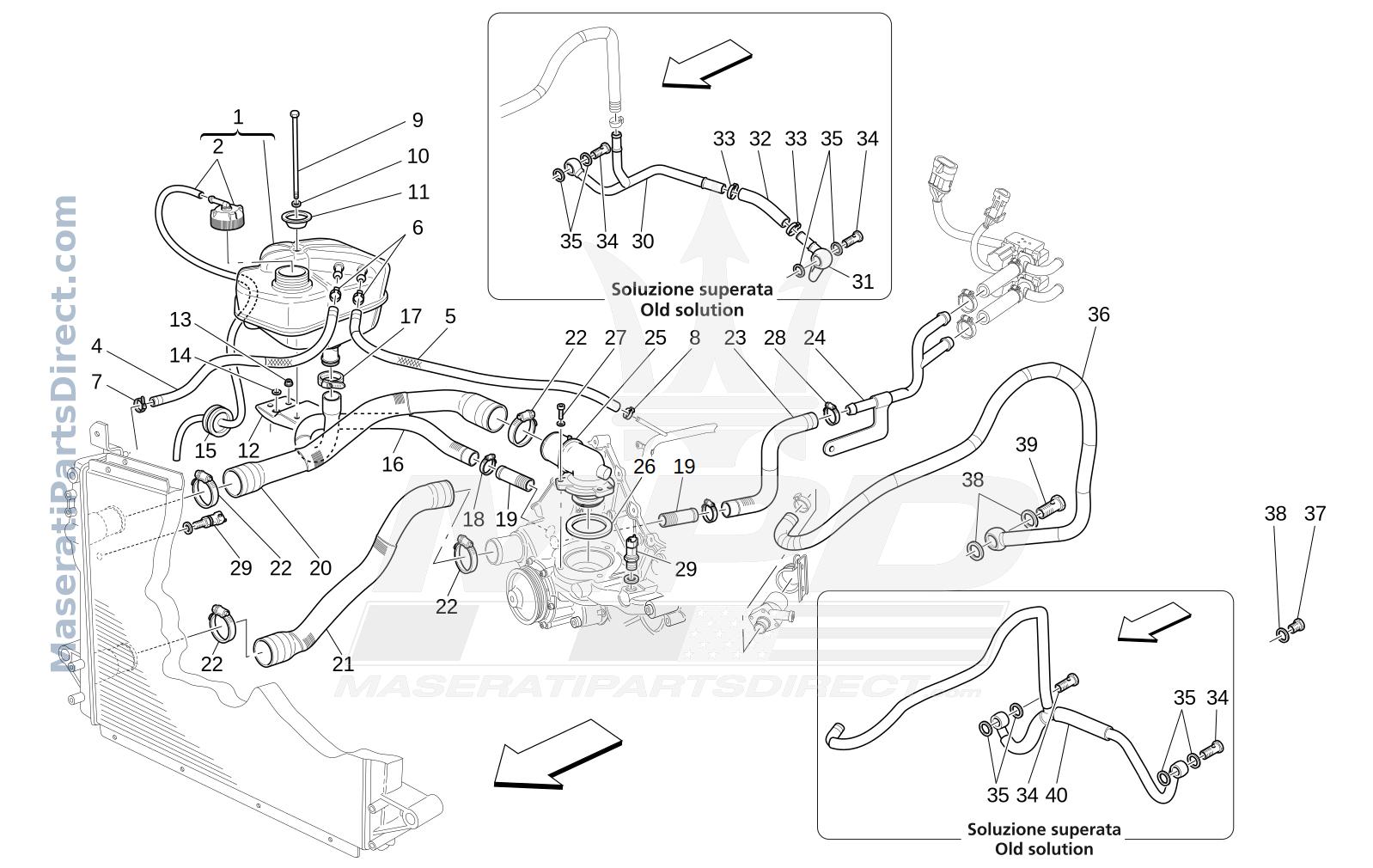 01.71 - 1 - COOLING SYSTEM: NOURICE AND LINES Diagram