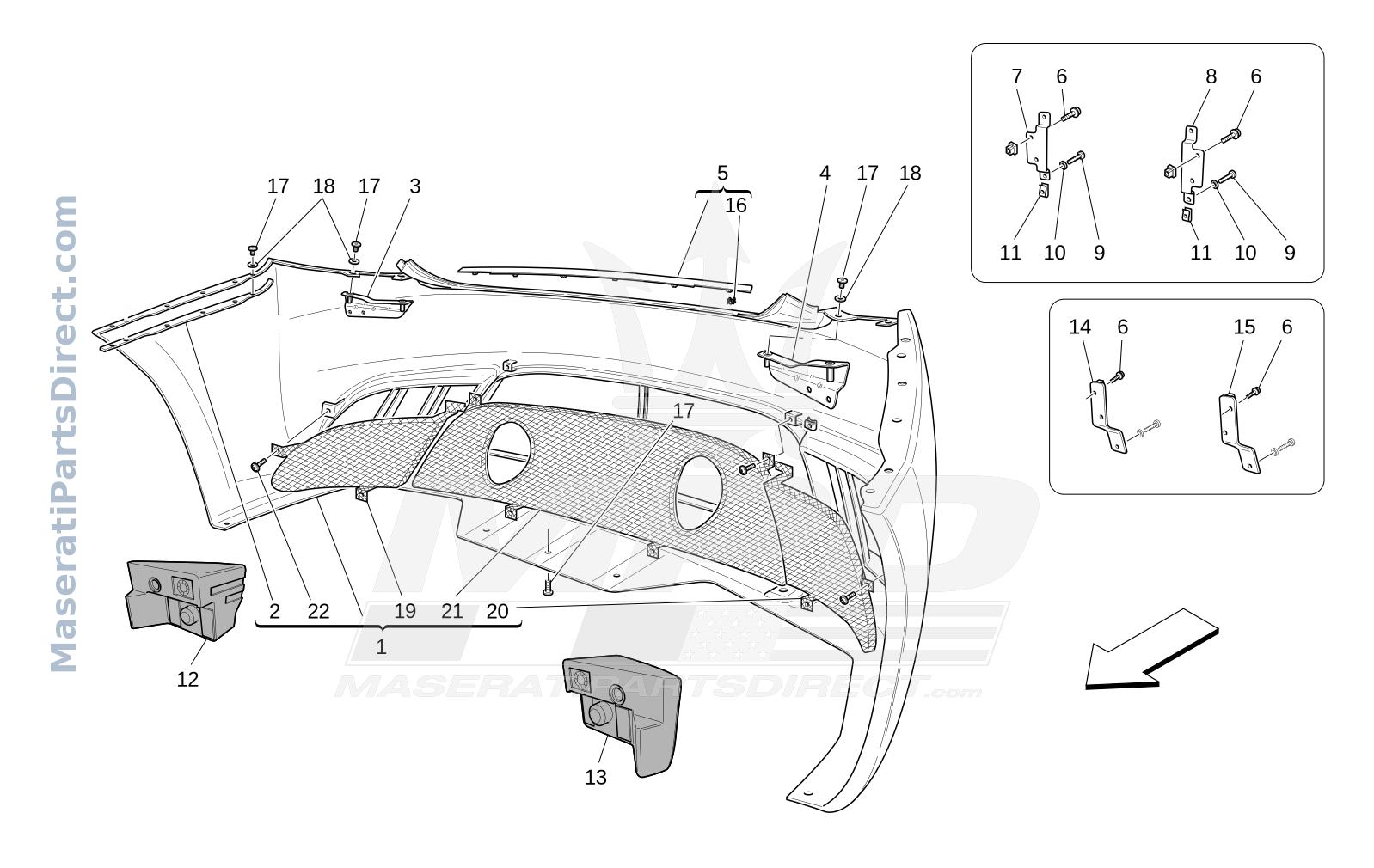 09.11 - 1 - REAR BUMPER Diagram