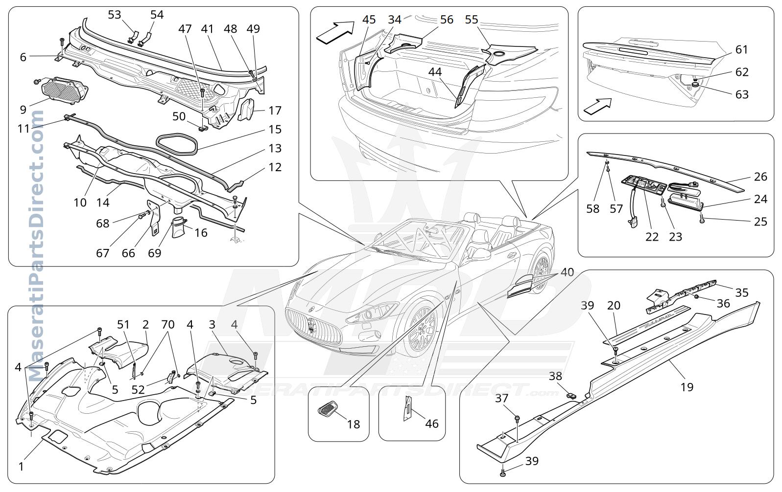 09.15 - 1 - SHIELDS, TRIMS AND COVERING PANELS Diagram
