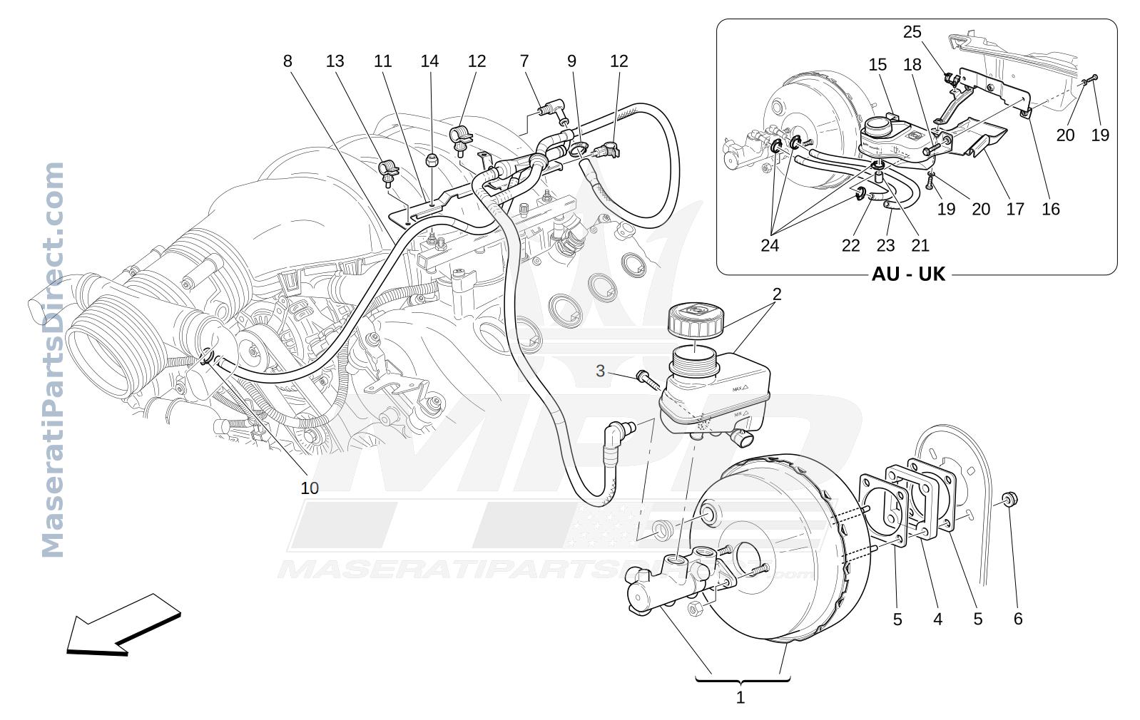 04.00 - 1 - BRAKE SERVO SYSTEM Diagram