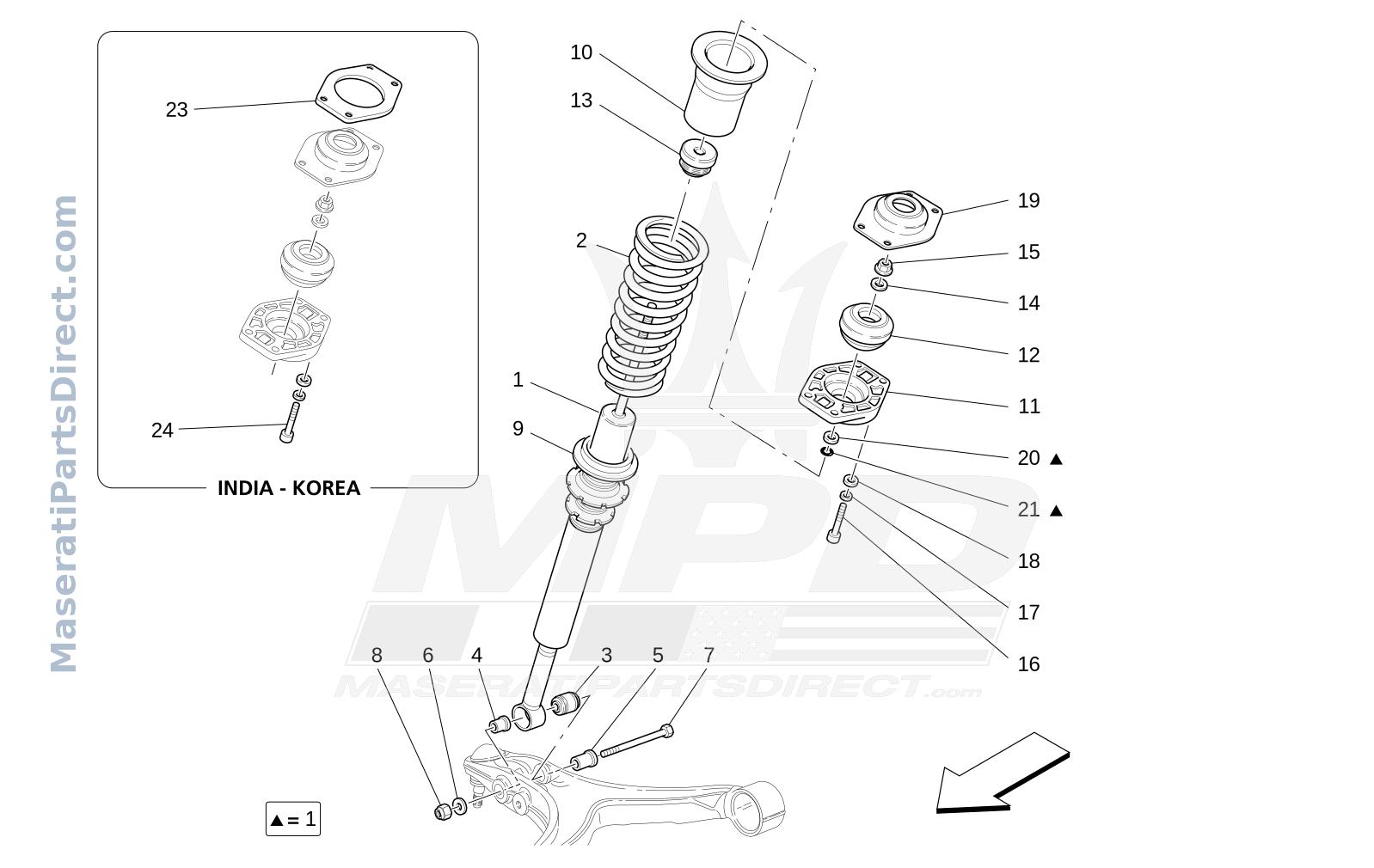 06.11 - 1 - FRONT SHOCK ABSORBER DEVICES Diagram